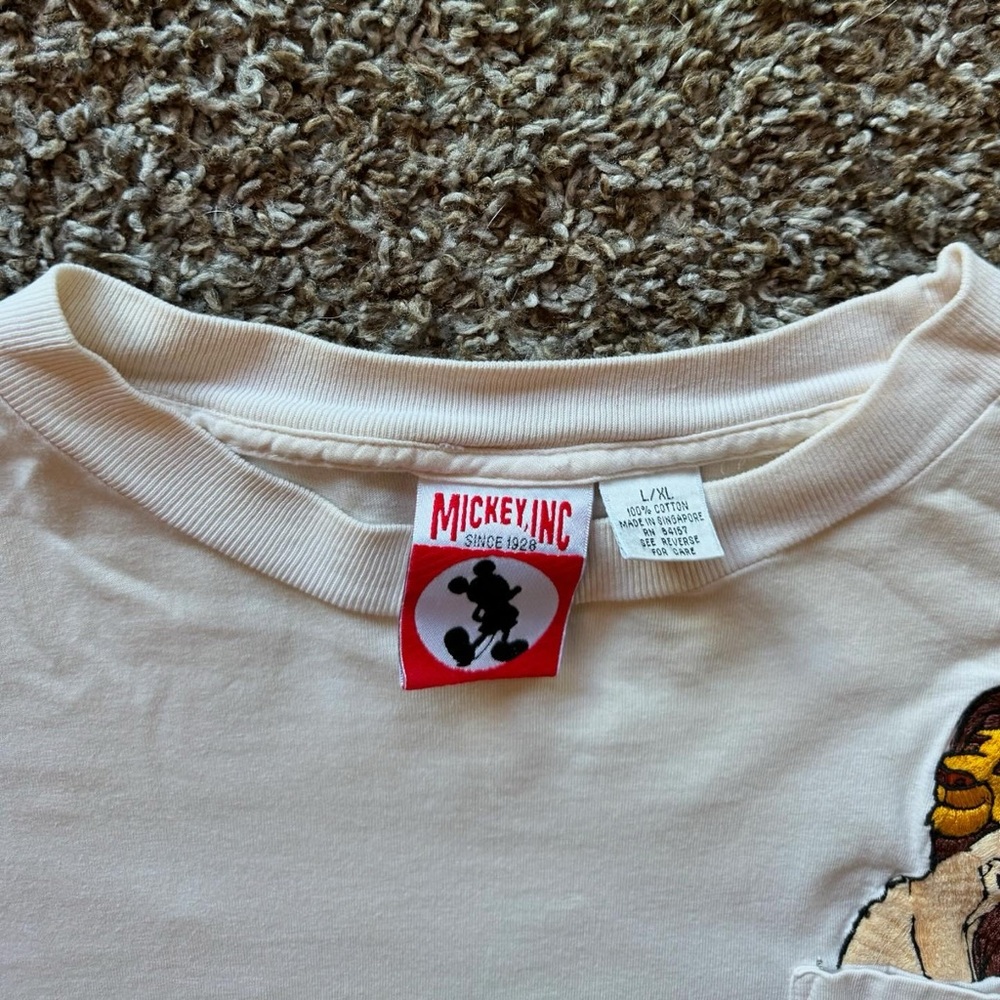 Vintage Disney Lion King Simba & Nala pocket t-shirt size Large/XL - Picture 3 of 4